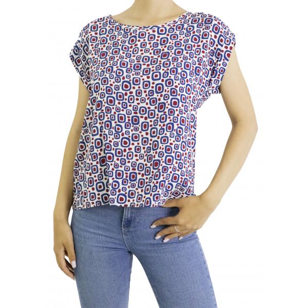 Blusa fantasia girocollo 